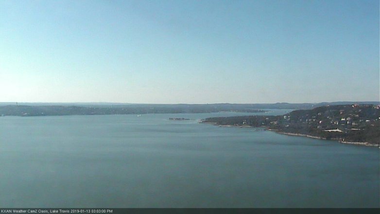 Lake Travis webcam, January 13, 2019 2:05 PM CT