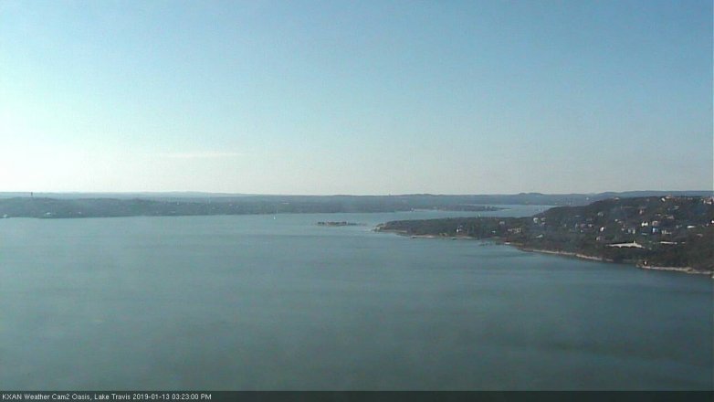 Lake Travis webcam, January 13, 2019 2:25 PM CT