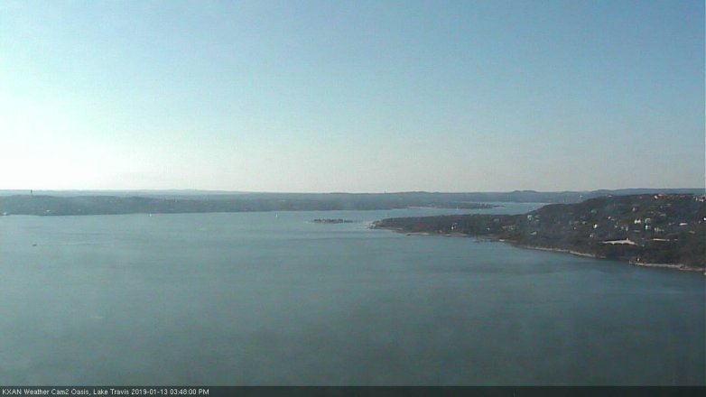 Lake Travis webcam, January 13, 2019 2:50 PM CT