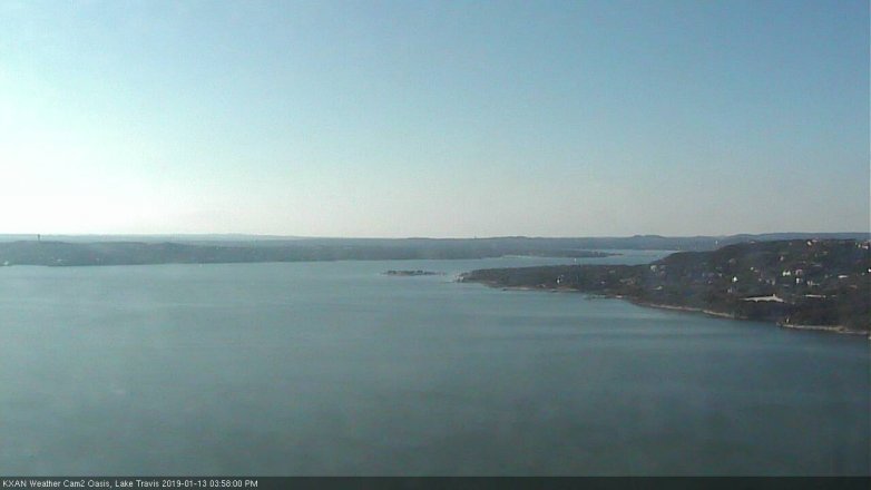Lake Travis webcam, January 13, 2019 3:00 PM CT