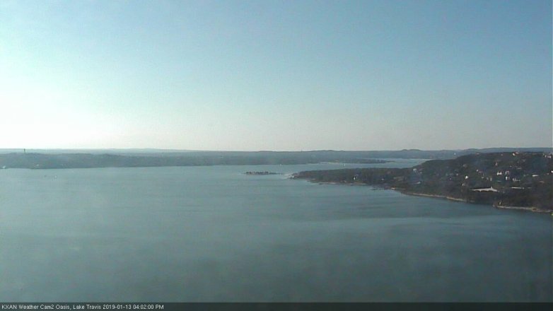 Lake Travis webcam, January 13, 2019 3:05 PM CT