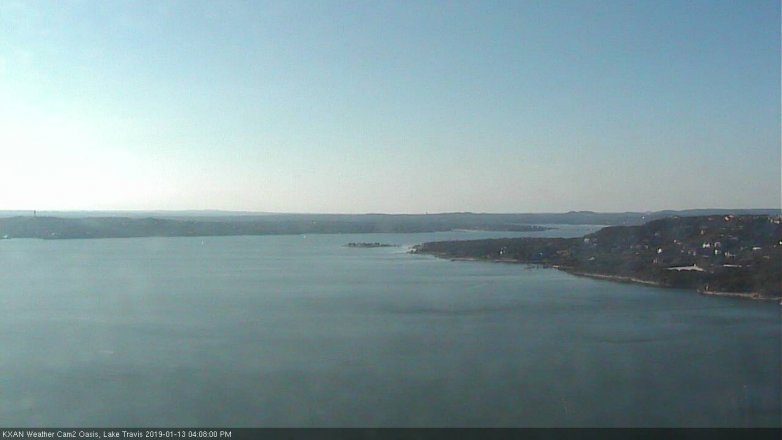 Lake Travis webcam, January 13, 2019 3:10 PM CT