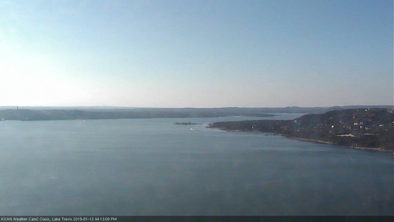 Lake Travis webcam, January 13, 2019 3:15 PM CT