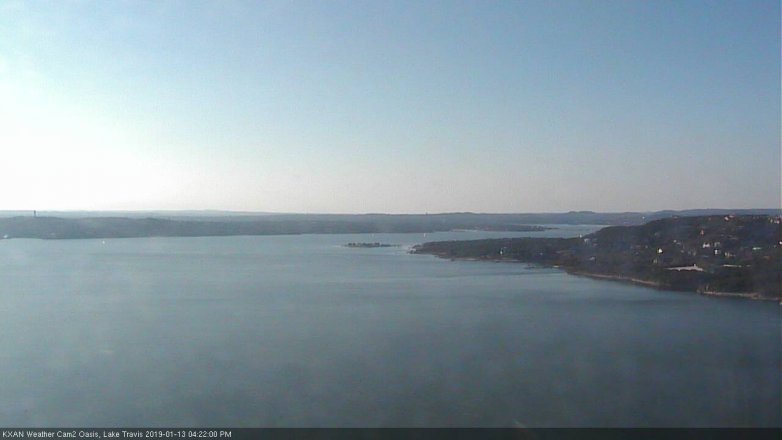 Lake Travis webcam, January 13, 2019 3:25 PM CT