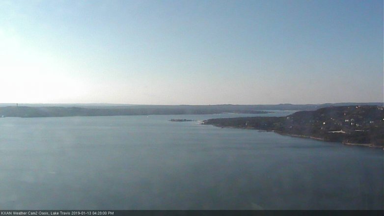 Lake Travis webcam, January 13, 2019 3:30 PM CT