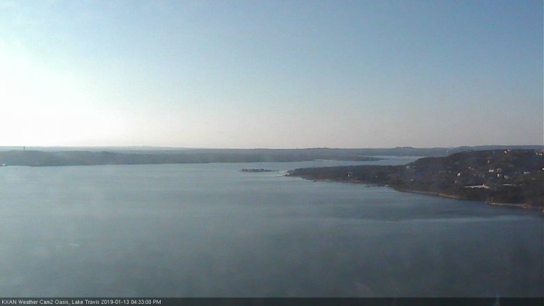 Lake Travis webcam, January 13, 2019 3:35 PM CT