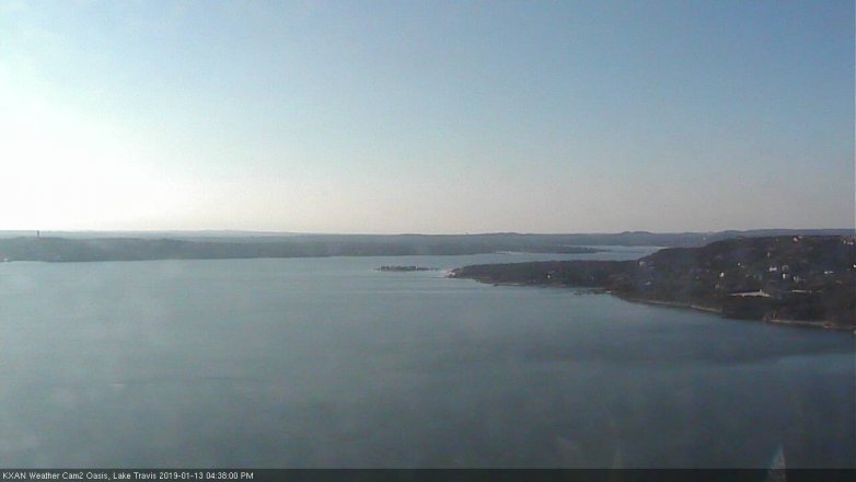 Lake Travis webcam, January 13, 2019 3:40 PM CT