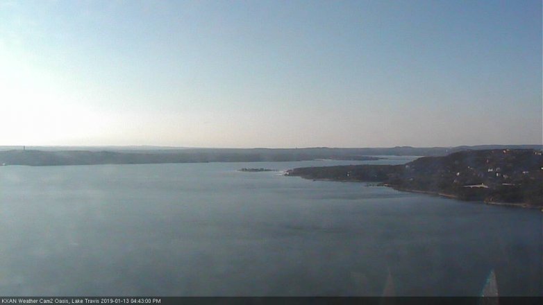 Lake Travis webcam, January 13, 2019 3:45 PM CT