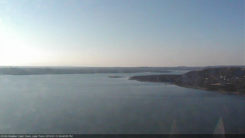 Lake Travis webcam, January 13, 2019 3:50 PM CT