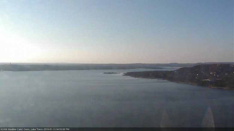 Lake Travis webcam, January 13, 2019 3:55 PM CT