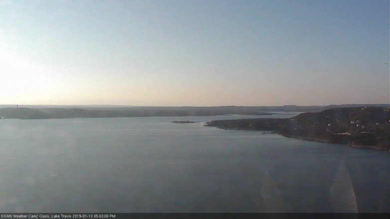 Lake Travis webcam, January 13, 2019 4:05 PM CT