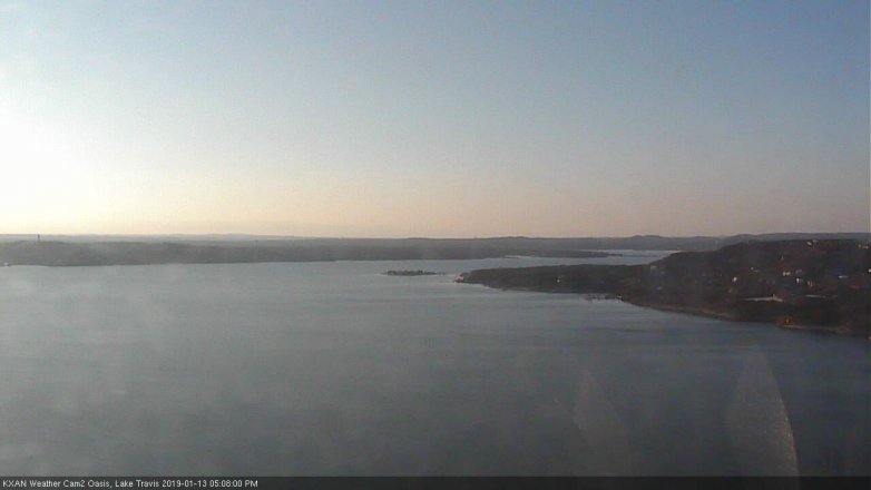 Lake Travis webcam, January 13, 2019 4:10 PM CT