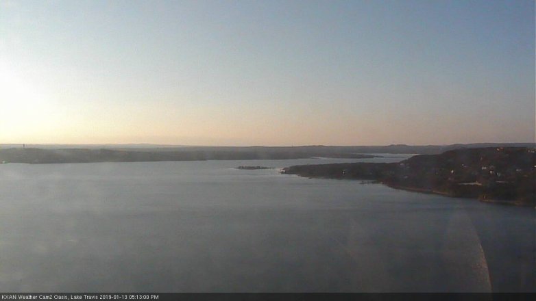 Lake Travis webcam, January 13, 2019 4:15 PM CT
