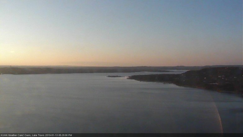 Lake Travis webcam, January 13, 2019 4:30 PM CT