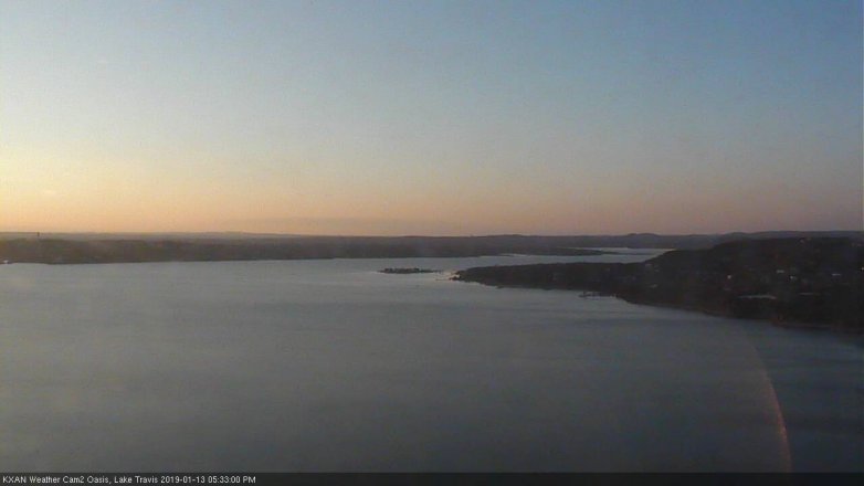 Lake Travis webcam, January 13, 2019 4:35 PM CT