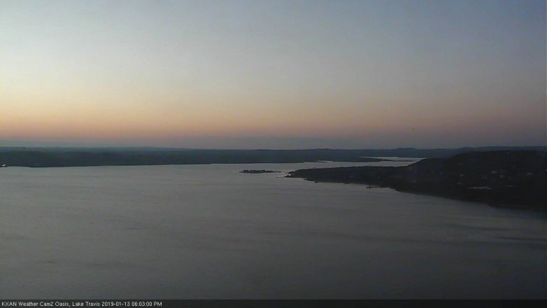 Lake Travis webcam, January 13, 2019 5:05 PM CT