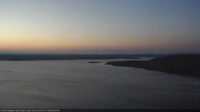 Lake Travis webcam, January 13, 2019 5:10 PM CT