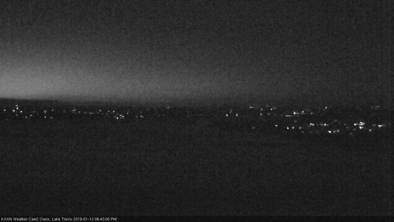 Lake Travis webcam, January 13, 2019 5:45 PM CT
