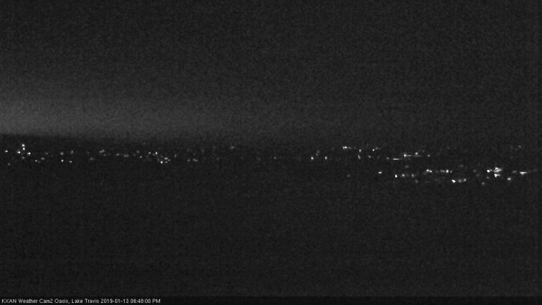 Lake Travis webcam, January 13, 2019 5:50 PM CT