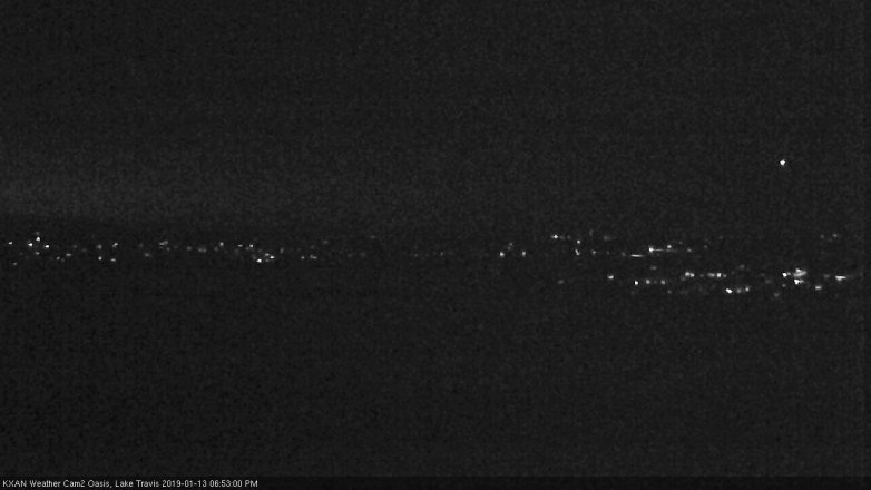 Lake Travis webcam, January 13, 2019 5:55 PM CT