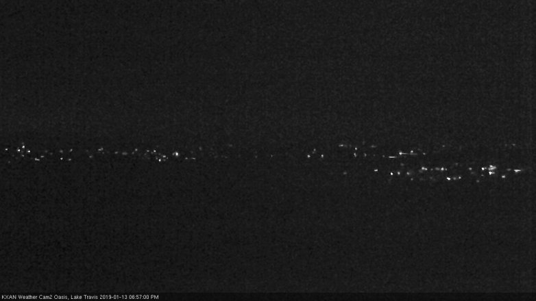 Lake Travis webcam, January 13, 2019 6:00 PM CT