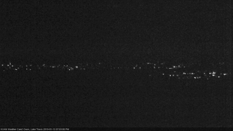 Lake Travis webcam, January 13, 2019 6:05 PM CT