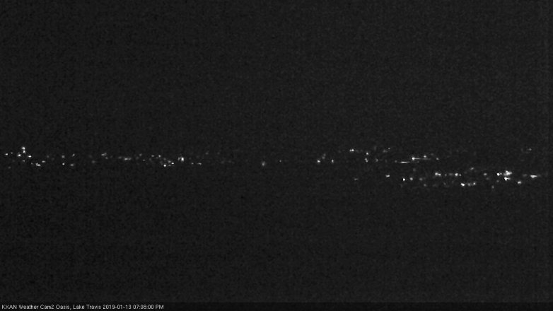Lake Travis webcam, January 13, 2019 6:10 PM CT