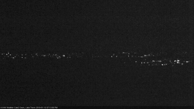 Lake Travis webcam, January 13, 2019 6:15 PM CT