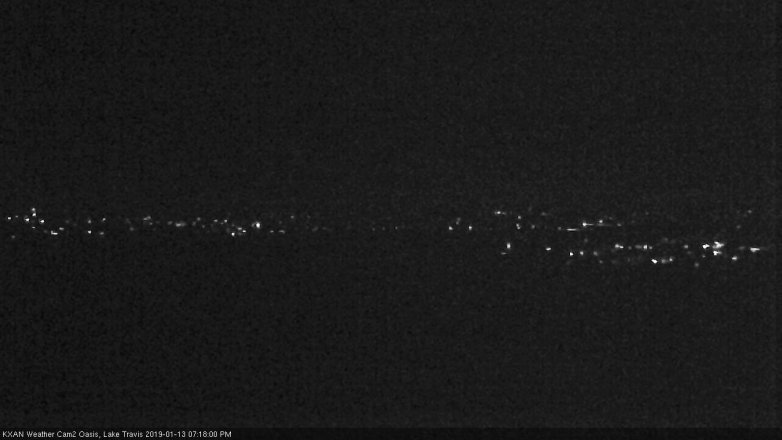 Lake Travis webcam, January 13, 2019 6:20 PM CT