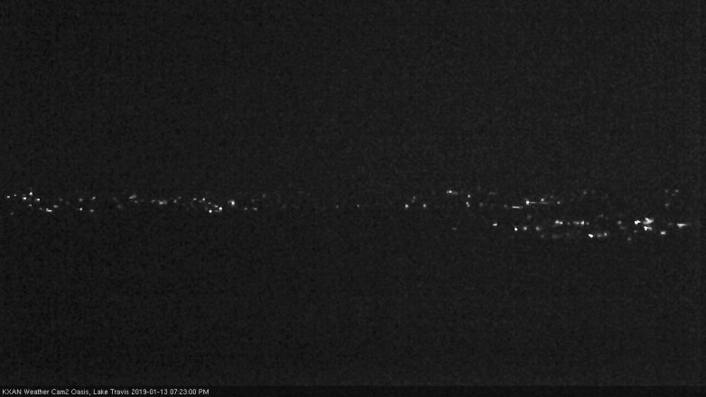 Lake Travis webcam, January 13, 2019 6:25 PM CT