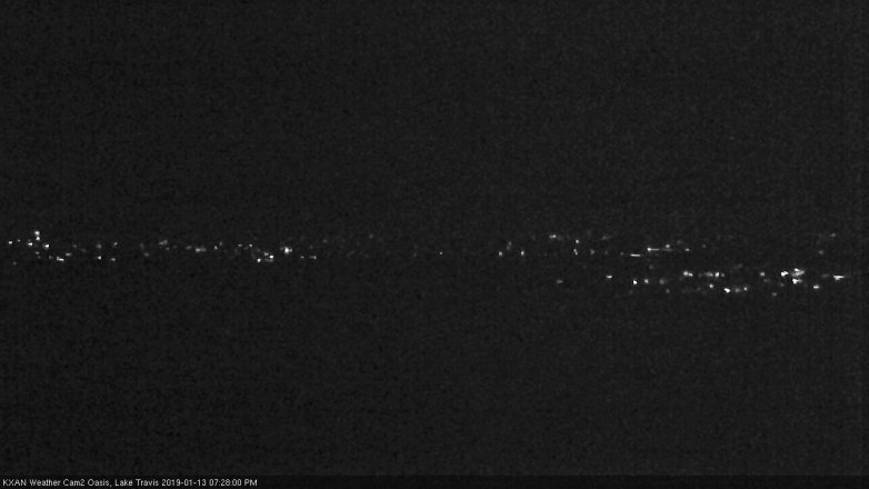 Lake Travis webcam, January 13, 2019 6:30 PM CT