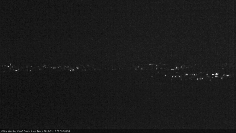 Lake Travis webcam, January 13, 2019 6:35 PM CT