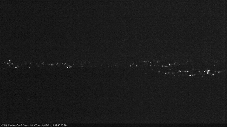 Lake Travis webcam, January 13, 2019 6:45 PM CT