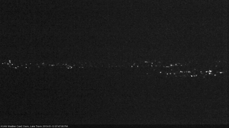 Lake Travis webcam, January 13, 2019 6:50 PM CT