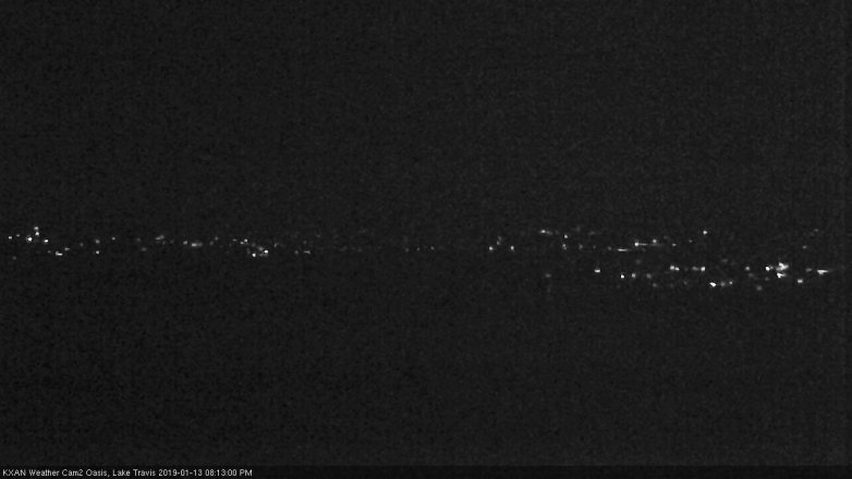 Lake Travis webcam, January 13, 2019 7:15 PM CT