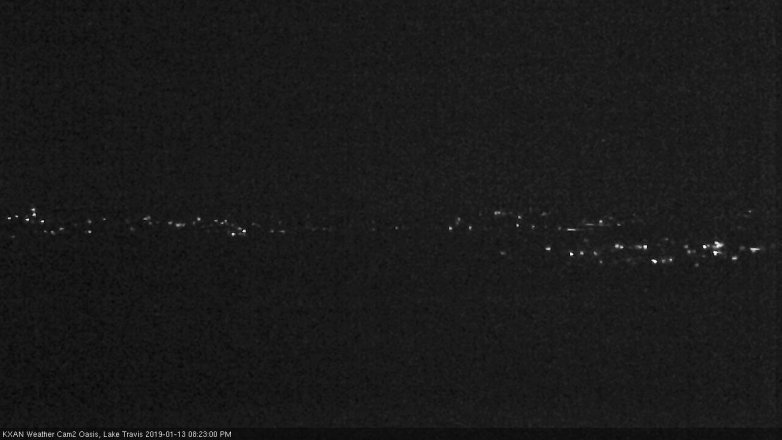 Lake Travis webcam, January 13, 2019 7:25 PM CT