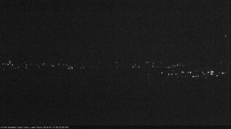 Lake Travis webcam, January 13, 2019 7:35 PM CT