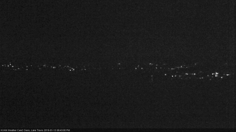 Lake Travis webcam, January 13, 2019 7:45 PM CT