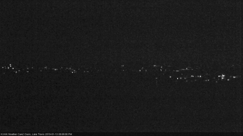 Lake Travis webcam, January 13, 2019 8:10 PM CT