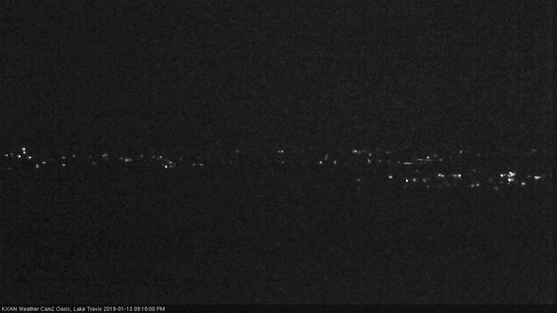 Lake Travis webcam, January 13, 2019 8:20 PM CT