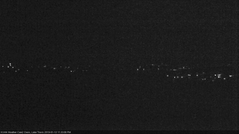 Lake Travis webcam, January 13, 2019 10:35 PM CT