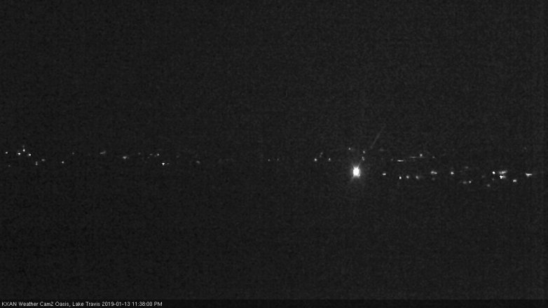 Lake Travis webcam, January 13, 2019 10:40 PM CT