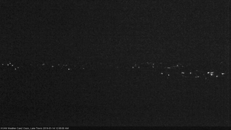 Lake Travis webcam, January 13, 2019 11:10 PM CT