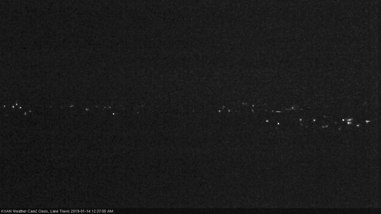 Lake Travis webcam, January 13, 2019 11:40 PM CT
