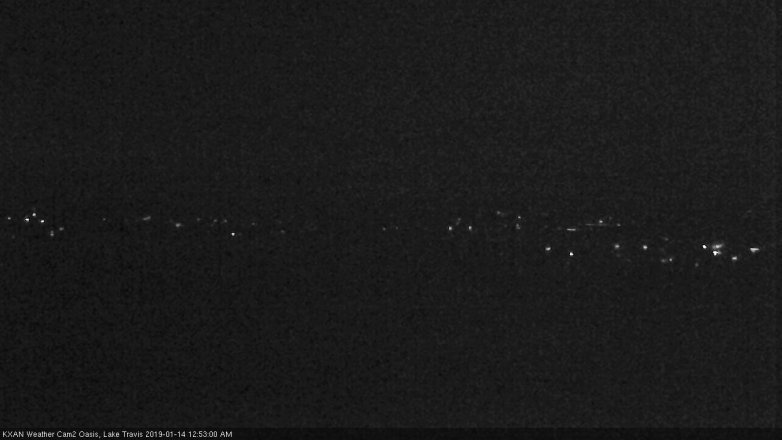 Lake Travis webcam, January 13, 2019 11:55 PM CT