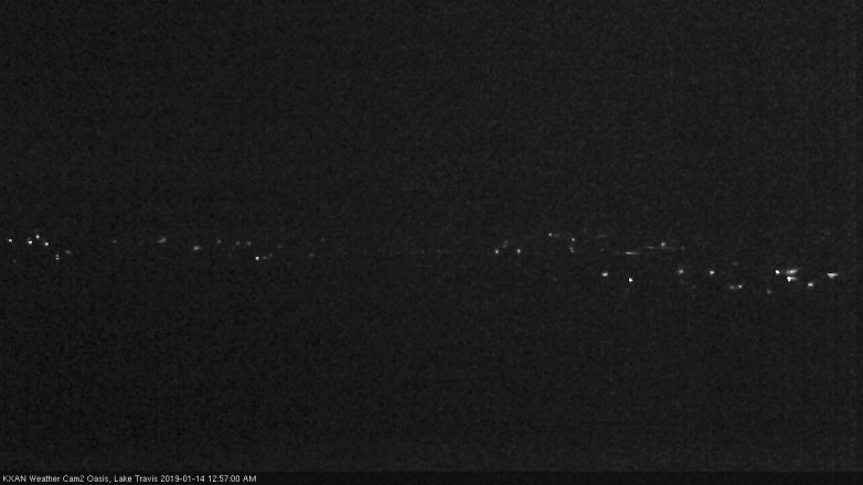 Lake Travis webcam, January 13, 2019 12:00 AM CT