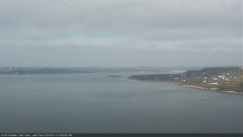 Lake Travis webcam, January 14, 2019 9:05 AM CT