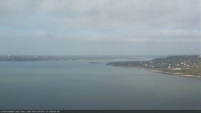 Lake Travis webcam, January 14, 2019 9:10 AM CT