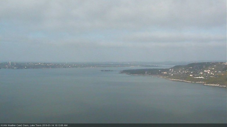 Lake Travis webcam, January 14, 2019 9:15 AM CT
