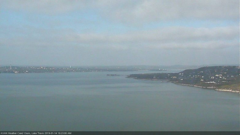Lake Travis webcam, January 14, 2019 9:25 AM CT